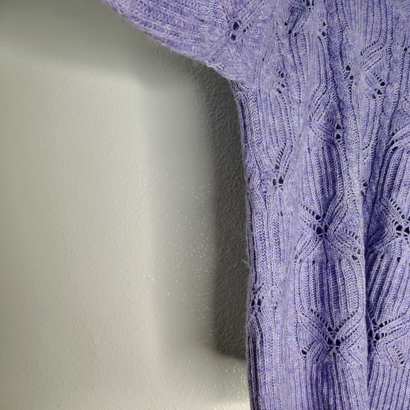 Democracy Women's V-Neck Plus Knit Sweater in Lavender Sz PL - Picture 10 of 12